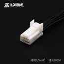 1473413-1汽车连接器线束定制插头公母对插1318389-1TE型0.7系列 8孔母端 1376352-1带线30cm0.52