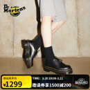 马丁（DR.MARTENS）1461 Quad春夏松糕通勤光面皮黑色厚底皮鞋单鞋 黑色 38