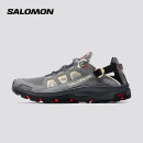 萨洛蒙（Salomon）男款 城市轻户外夏季透气舒适网洞两栖运动鞋 TECHAMPHIBIAN 5 中灰色 471149 8 (42)