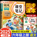 2025斗半匠课堂笔记六年级上册语文人教版黄冈学霸笔记教材全解小学六年级同步教材课前预习单课后复习辅导书