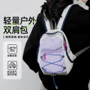 星昔户外双肩包撞色登山包野餐复古小书包轻便旅行包轻薄徒步小背包 紫色（小号）