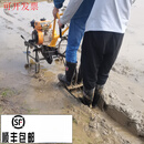 犁田机水田开沟机小型农用水稻田开沟机铧犁地机耕田机汽油微耕机 原厂柴油款小铁牛水田开沟