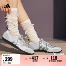 adidas「冰淇淋T头鞋」VS JOG 2.0薄底运动鞋男女阿迪达斯轻运动   晶白/金属银/灰色   37