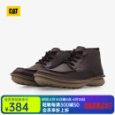 CAT卡特工装靴男士马丁靴防滑厚底户外英伦风牛皮靴子P725410N3EDC17 深褐 42