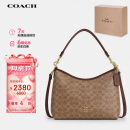 蔻驰（COACH）【品牌直供】女士大号手提单肩斜挎包流浪包PVC配皮CV975IMXHE
