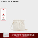 CHARLES&KEITH迷你菱格流浪包单肩斜挎双肩包包女包生日母亲节礼物CK2-60782390 Cream奶白色 S