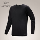 ARC'TERYX始祖鸟 HALLAM MERINO WOOL CREW 保暖 男子 抓绒衫 Black/黑色 M
