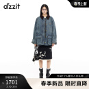 DZZIT地素棉服2025春季新款灯芯绒水洗工艺精致上衣女3J1RB051S 蓝色 S