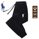 POLO SPORT美国拉夫劳伦卫裤长裤束脚裤男春秋季加绒休闲运动修身长裤裤子 黑色-【春秋款】保罗 2XL 体重140-160斤