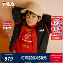 FILA【新雪丽棉】斐乐童装儿童棉服2025年春季新款男童保暖外套 传奇蓝-NV 140