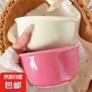 马卡龙色系陶瓷碗奶油色高颜值家用釉下彩餐具ins新款饭碗甜品碗 2个装【4.5英寸碗】混发色活动