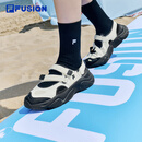 FILA FUSION斐乐潮牌玛丽珍凉鞋女鞋2025春夏凉拖魔术贴海螺沙滩鞋