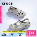 卡骆驰crocs洞洞鞋贝雅男鞋女鞋轻便耐磨一脚蹬拖鞋休闲鞋|10126 卵石色-2V3 37 /38(230mm)