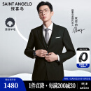 报喜鸟西服套装男装【张若昀明星同款/人生第一套】上班职业男西装套装 黑色-A款 48 A(175/96)