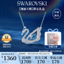 施华洛世奇 SWAN DANCING 125周年蓝色天鹅项链生日礼物女5533397
