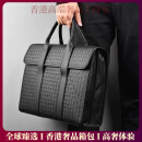 ACROSS轻奢品牌公男士公文包男手提包高端商务大容量电脑律师包公事包 黑色 1个