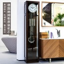 汉时（Hense）现代简约实木机械落地钟德国进口机芯座钟客厅别墅高档立钟HG618 黑胡桃木+德国赫姆勒十二音机芯