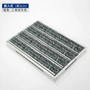 大门垫铝合金地垫平铺嵌入式除尘商用室外防滑垫酒店大门口进门刮泥地毯 2cm预埋三条纹灰色 定制 0.5平方