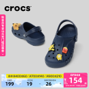 卡骆驰crocs贝雅儿童洞洞鞋男女童户外包头沙滩鞋拖鞋/207013/207012 深蓝色-410 35 (215mm)
