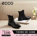 爱步（ECCO）靴子女 时尚潮流百搭冬季切尔西女靴牛皮粗跟短靴女 型塑266503 黑色26650301001 37