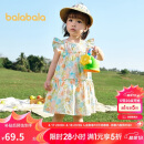 巴拉巴拉宝宝连衣裙婴儿裙子儿童公主裙女童夏装2025甜美时尚208225111005