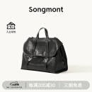 Songmont山下有松山行系列游历公文包复古皮双肩包 烟墨黑小号（白钢五金）现货