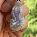 玉乐福缅甸玉缅甸天然A货翡翠吊坠紫色百财白菜紫罗兰白财挂件一物一证 紫色 39.6/20/11.3mm