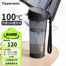 特百惠（Tupperware）茶韵500ML塑料杯 男女学生便携办公用水杯子大容量双饮口 酷炫黑