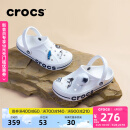 卡骆驰crocs洞洞鞋贝雅卡骆班轻便耐磨一脚蹬休闲鞋|205089 白/深蓝-126 37 /38(230mm)