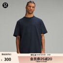 lululemon丨Heavyweight 男士高克重棉质针织 T 恤 芯吸 LM3FBSS 海军蓝 M