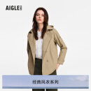 AIGLE【春夏新品】艾高风衣外套GORE-TEX防风防雨透湿户外休闲风衣 杻藤杏色BI454 M 38 (165/88A)
