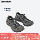 迪卡侬（DECATHLON）登山鞋男户外防滑凉鞋夏季透气耐磨轻便徒步鞋溯溪鞋洞洞鞋 铅灰色-防撞款-NH500 42