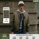 Teenie Weenie Men小熊男装简约棒球服夹克男春季潮流休闲棉服外套 军绿色 M (170)