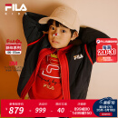 FILA【新雪丽棉】斐乐童装儿童棉服2025年春季新款男童保暖外套 传奇蓝-NV 140