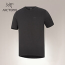 ARC'TERYX始祖鸟 KADEM CREW SS 透气 男子 速干短袖T恤 Black Heather/黑灰色 L