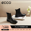 爱步（ECCO）靴子女 时尚潮流百搭冬季切尔西女靴牛皮粗跟短靴女 型塑266503 黑色26650301001 37