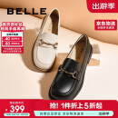 百丽马衔扣乐福女百搭单鞋Z3B1DAA5 黑色 38