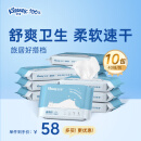 舒洁（Kleenex）羊驼湿厕纸40片*10包（400片）擦去细菌 EDI纯水