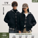 Teenie Weenie Men【男女同款】小熊男装棉服冬季潮流时尚短款棒球服外套男 黑色 L 175