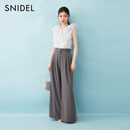 SNIDEL2025春夏新品优雅V领雪纺蓬蓬纱荷叶边飞袖衬衫SWFB252008 蓝紫色 均码 (F)