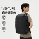 KOLON SPORT可隆通勤防泼水耐磨大容量多功能双肩商务背包-黑色