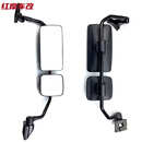 工马适用解放JK6倒车镜总成JK6后视镜JK6反光镜大小镜片电动加热总成 右侧倒车镜总成-整套【手动】