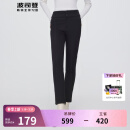 波司登（BOSIDENG）奥莱特价清仓冬季羽绒裤女外穿中厚款90绒保暖直筒裤子 黑色8056 L 170/68A