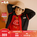 FILA【花赞新年】斐乐儿童新年款棉服2025年春季男童拜年外套