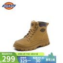 Dickies童鞋皮靴中童棉靴马丁靴儿童工装靴 土黄 35（鞋内长224mm） 