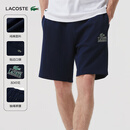 LACOSTE法国鳄鱼男女同款潮流时尚休闲纯棉抽绳运动短裤|GH1220 166/藏青色 S (165)