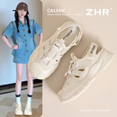 ZHR则则女鞋夏季户外镂空运动凉鞋女新款防滑透气登山鞋子女 KS102米色37