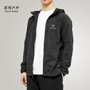始祖鸟（ARC'TERYX）Squamish Hoody Jacket 始祖鸟连帽皮肤风衣防晒透气男 黑色/Black 30752 2XL