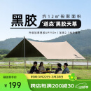 骆驼（CAMEL）户外精致露营黑胶天幕帐篷遮阳便携式防晒野营大凉棚1J32263960-2