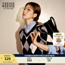 Teenie Weenie【赵露思同款】小熊春季蓝色通勤衬衫高智感长袖衬衣 B-蓝色 M